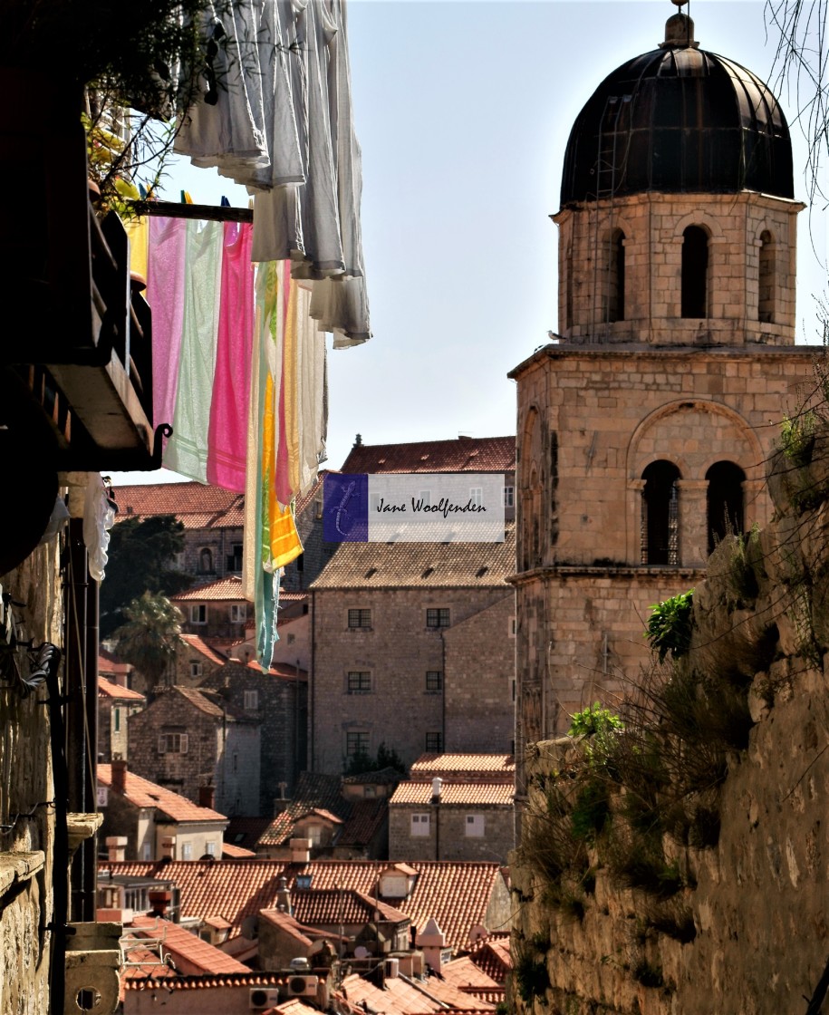 "Washing Line in Dubrovnik" stock image