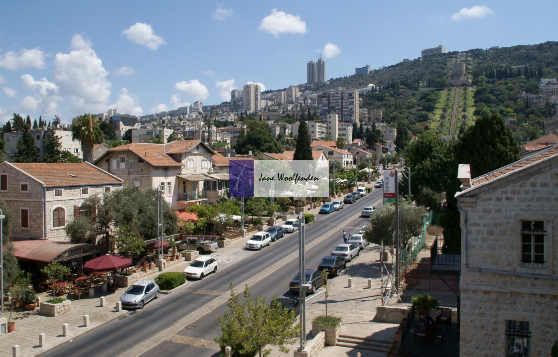 "The German Colony, Haifa" stock image