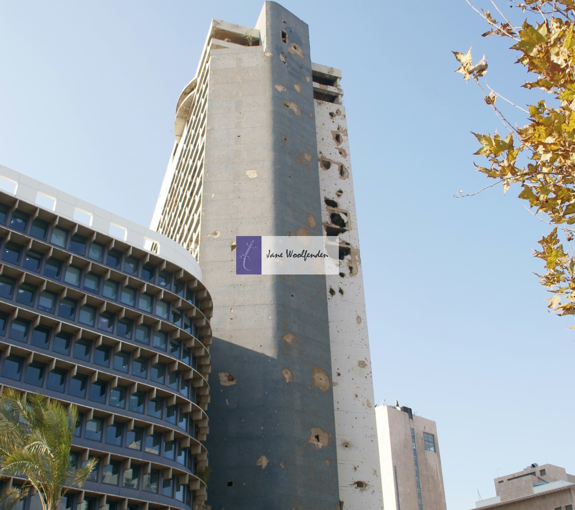 "Former Holiday Inn, Beirut" stock image