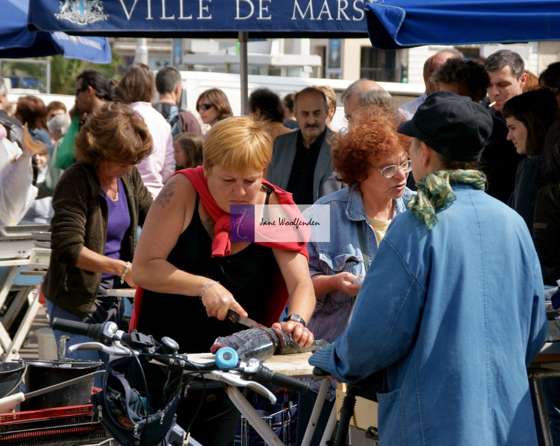 "Fish Market, Marseille" stock image