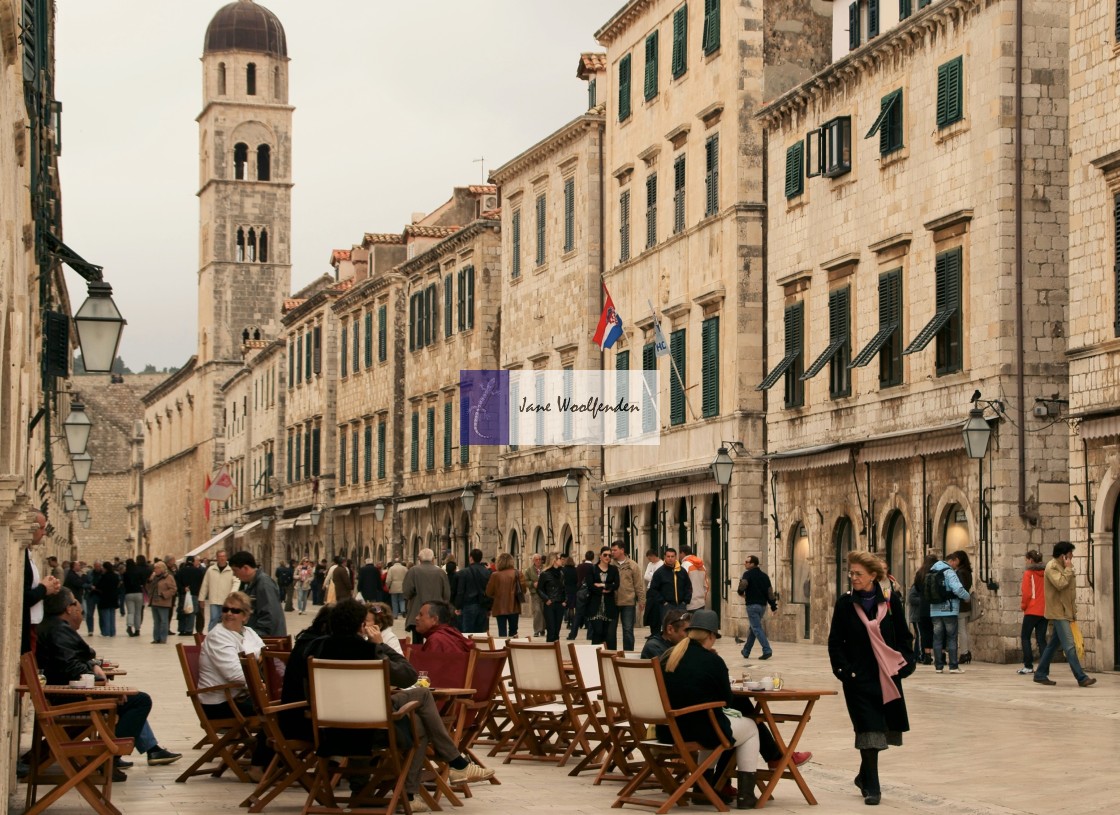 "A Street in Dubrovnik, Croatia" stock image