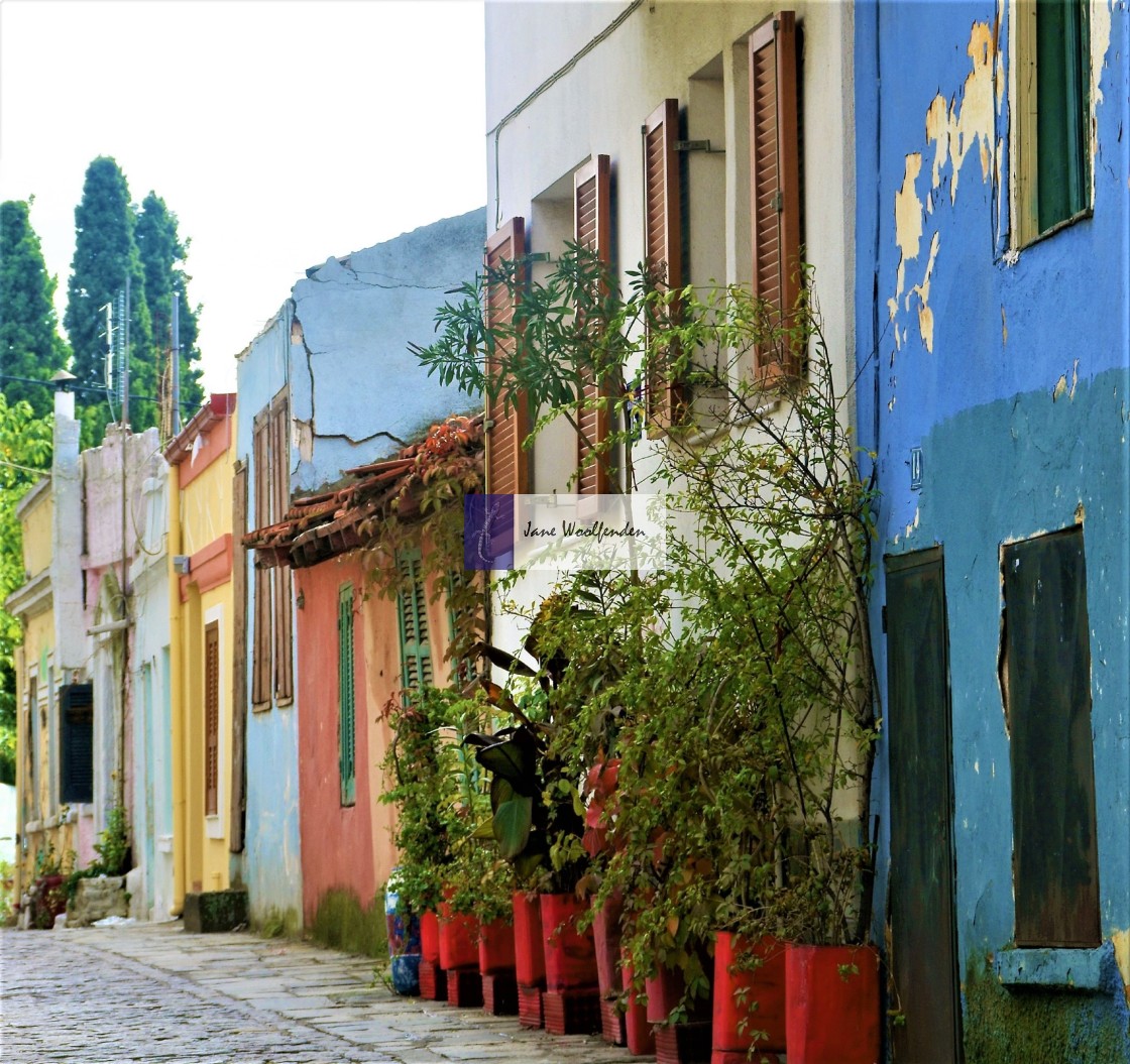 "A Street in Thessaloniki" stock image