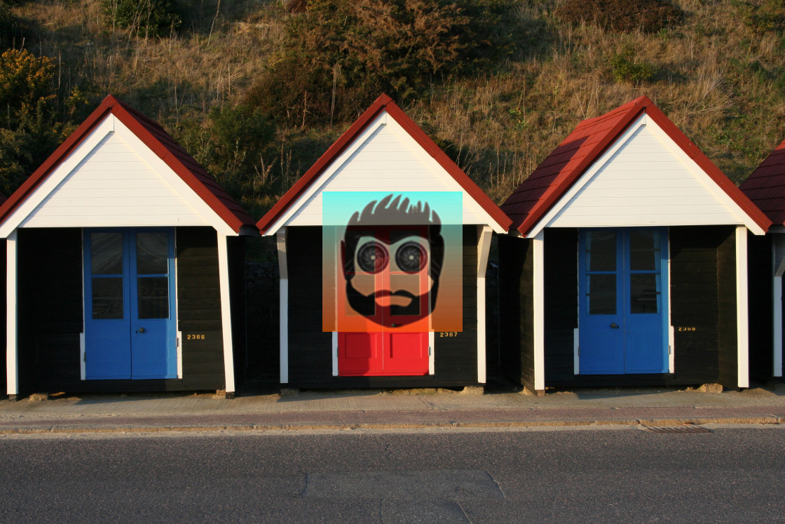 "Beach Huts" stock image