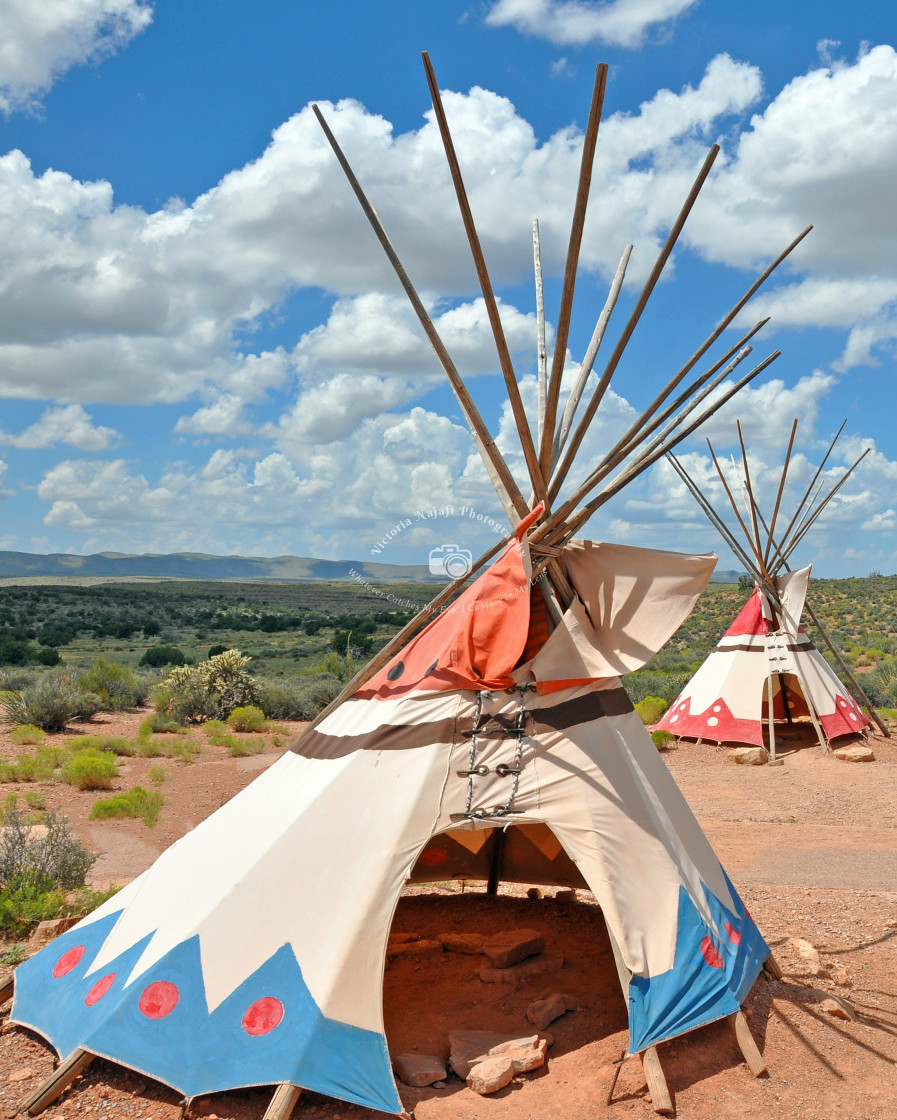 "Wigwams" stock image