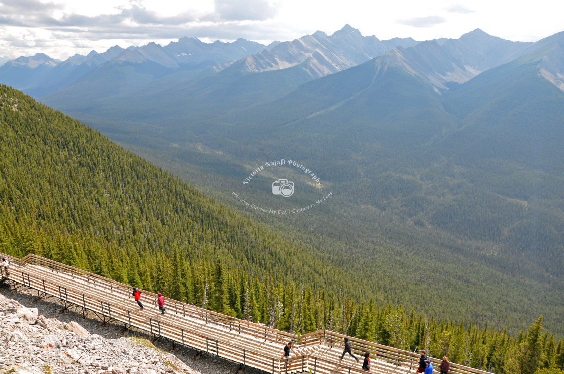 "View from Sulphur Mountain, Banff Gondola" stock image