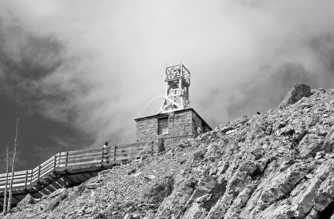 "Sulphur Mountain Cosmic Ray Station, Banff Gondola" stock image