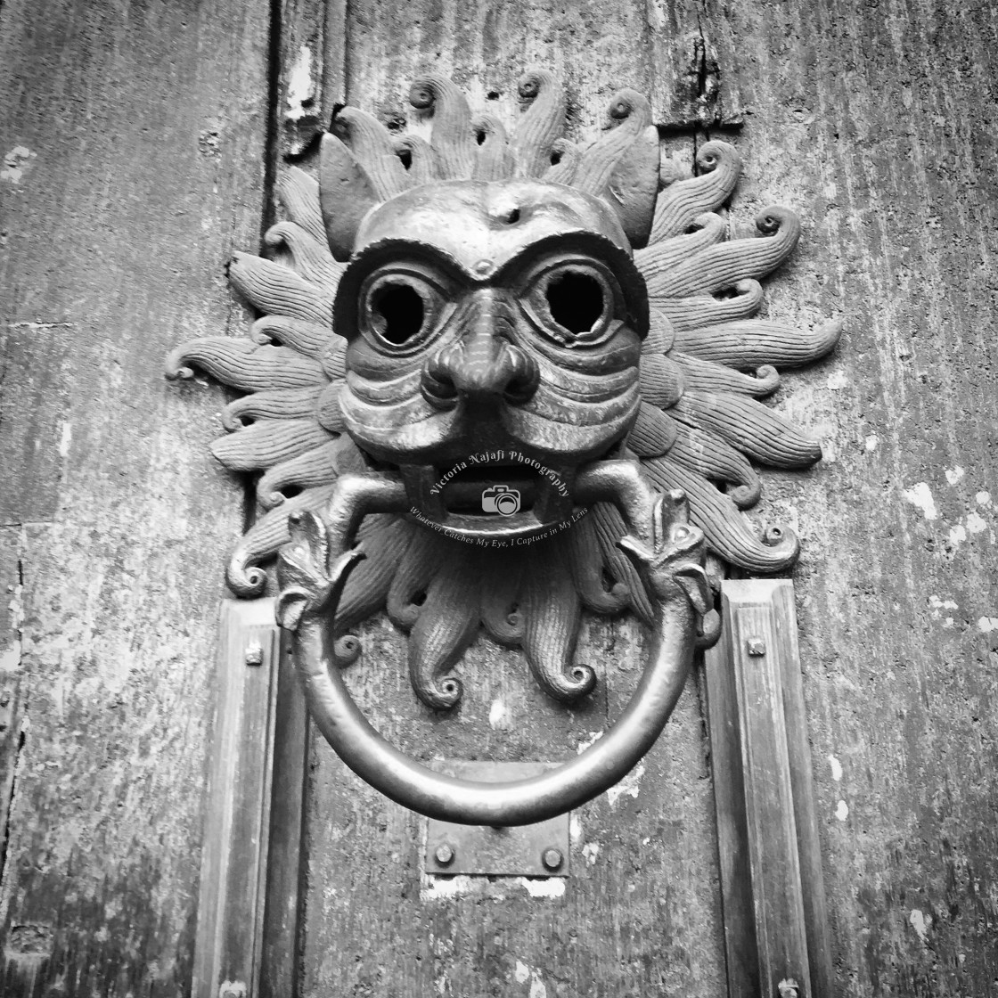 "The Sanctuary Knocker" stock image