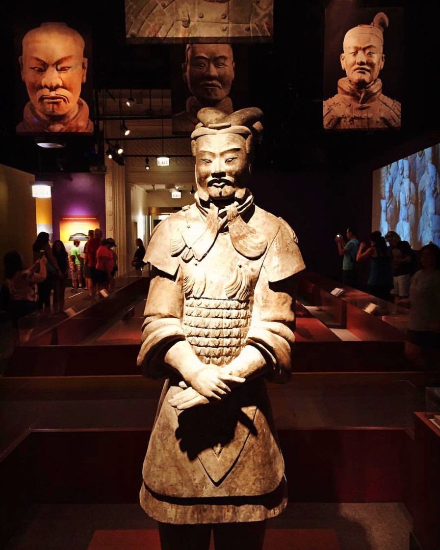 "Terracotta Army Exhibition" stock image