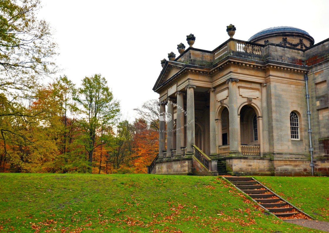 "Gibside Chapel in the Autumn" stock image