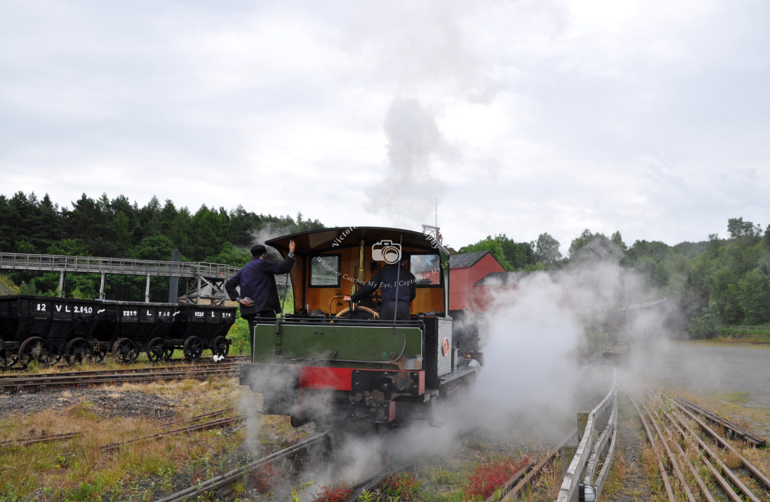 "Full Steam Ahead!" stock image