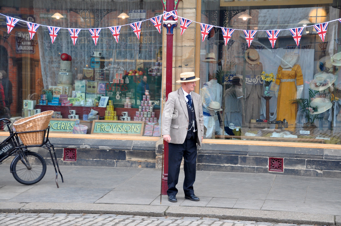 "The Man in the Straw Hat" stock image