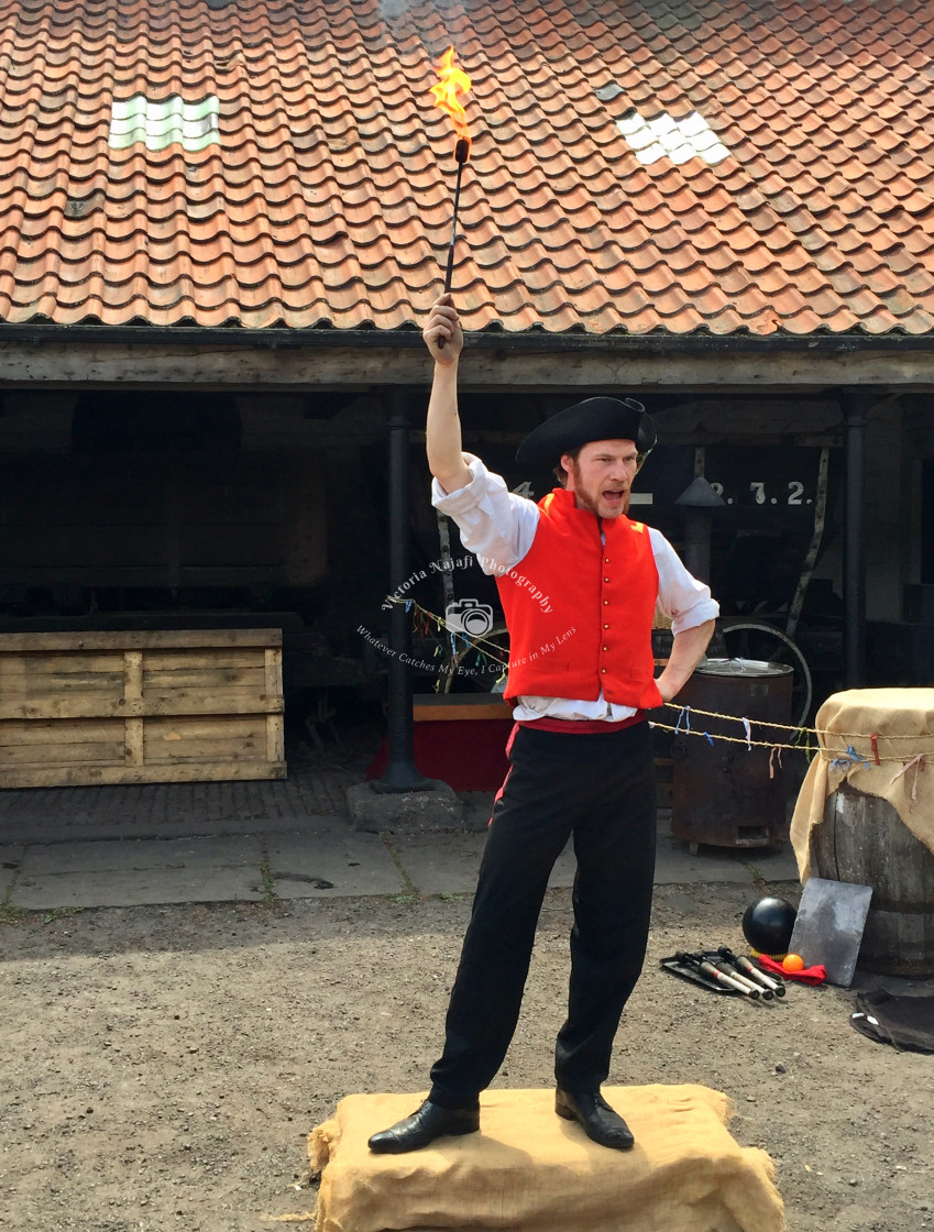 "Juggling with Fire" stock image