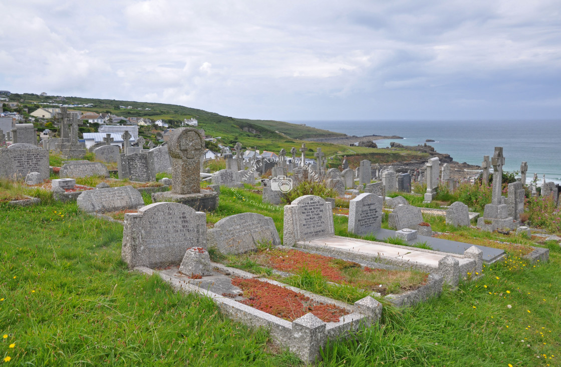 "St Ives Cemetery" stock image