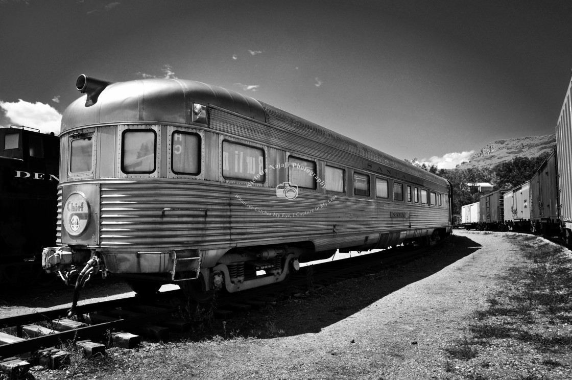 "Atchison Topeka & Santa Fe Observation Car Navajo (S)" stock image