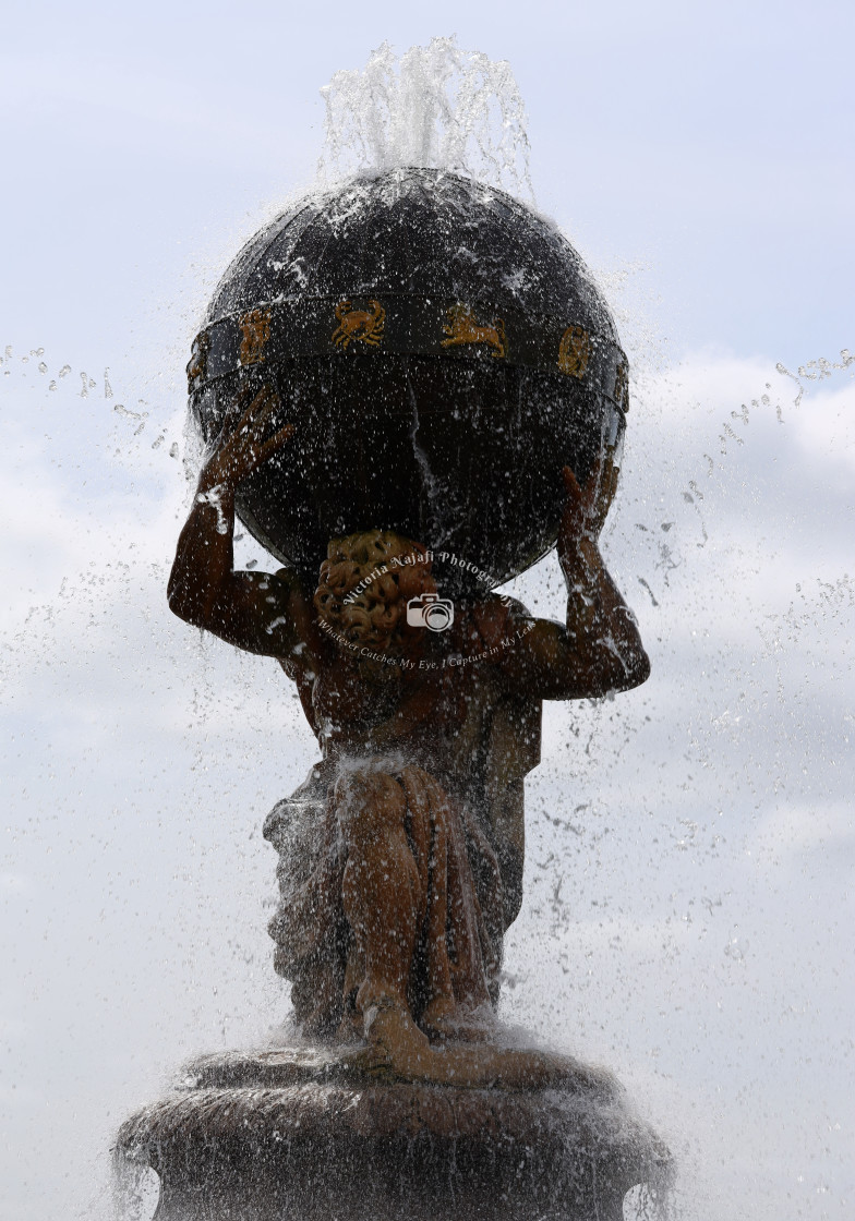 "The Atlas Fountain" stock image