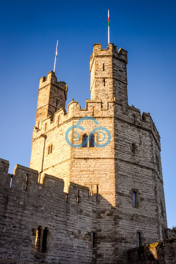 "Caernarfon Castle" stock image