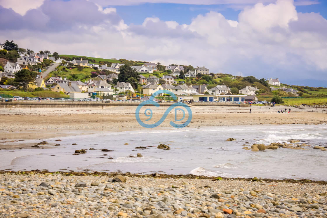 "Criccieth Promenade" stock image