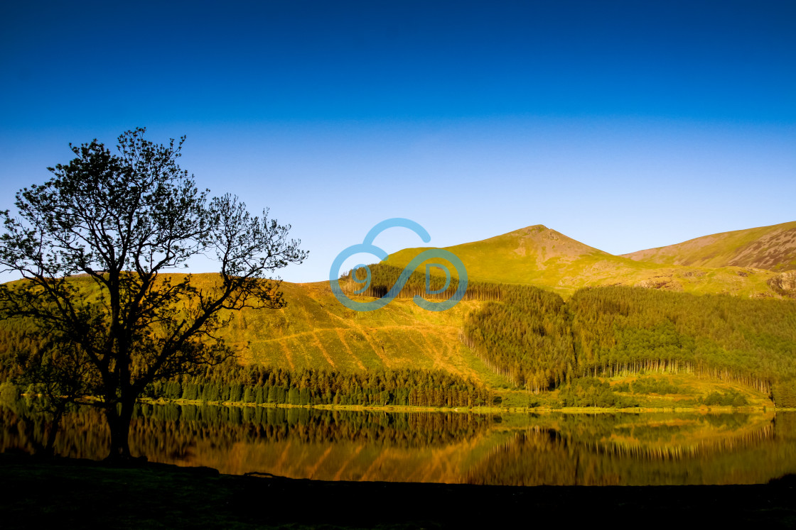 "Llyn Nantlle Uchaf, North Wales" stock image