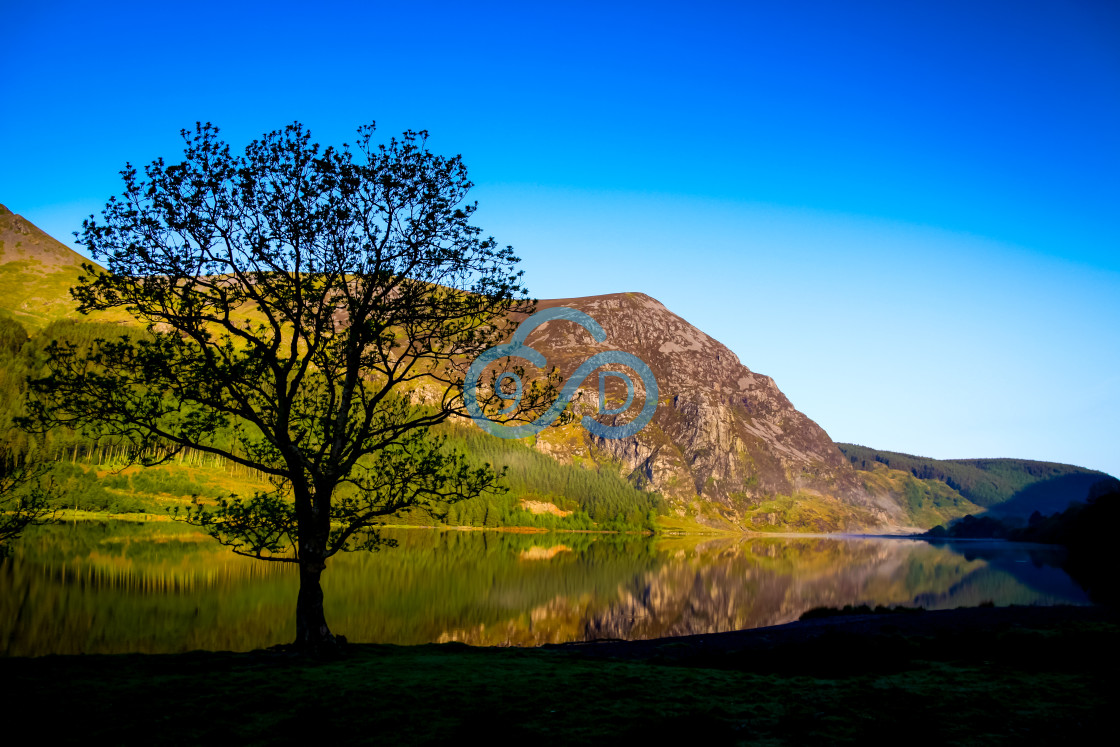 "Llyn Nantlle Uchaf, North Wales" stock image