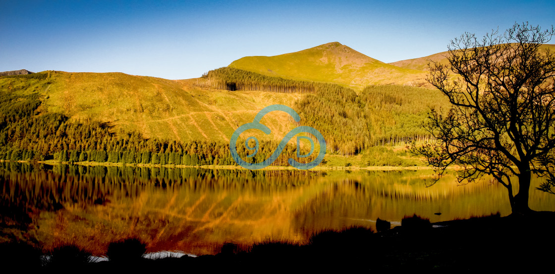 "Llyn Nantlle Uchaf, North Wales" stock image