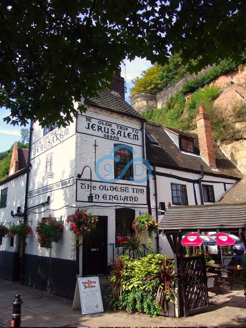 "Ye Olde Trip to Jerusalem, Nottingham" stock image