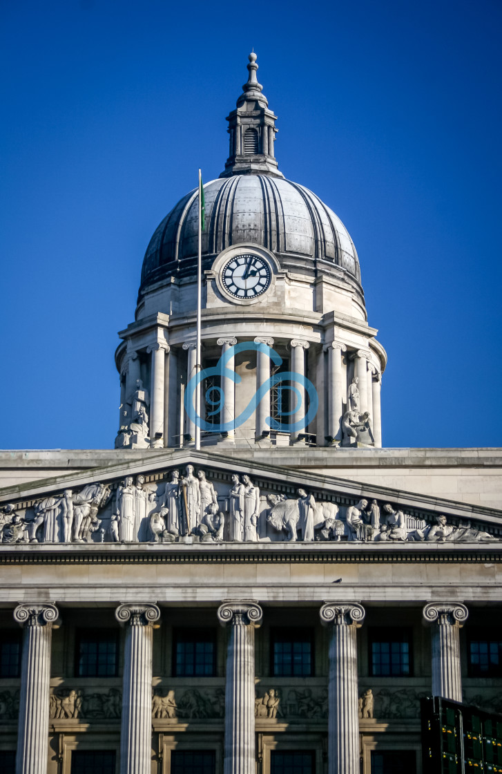 "Nottingham Council House Clock Tower" stock image