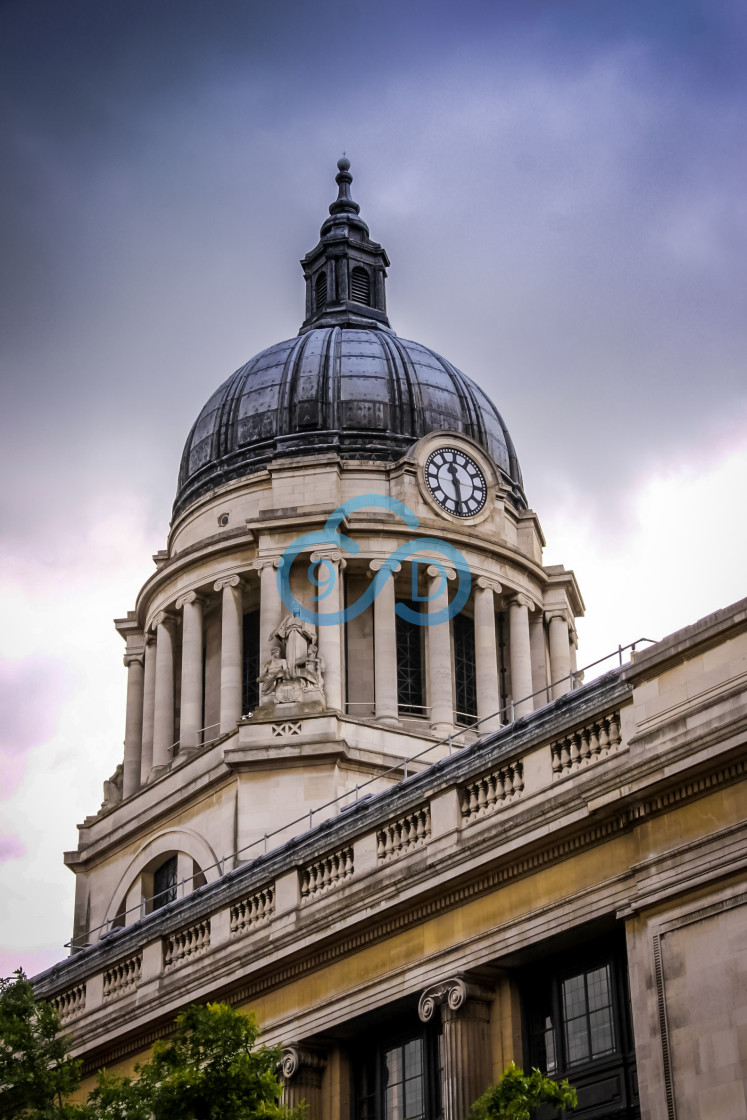 "Nottingham Council House Clock Tower" stock image