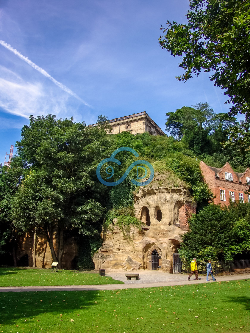 "Nottingham Castle" stock image