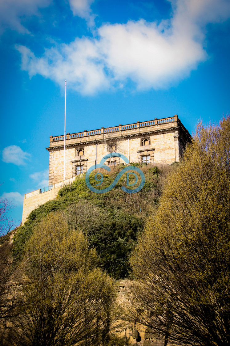 "Nottingham Castle" stock image