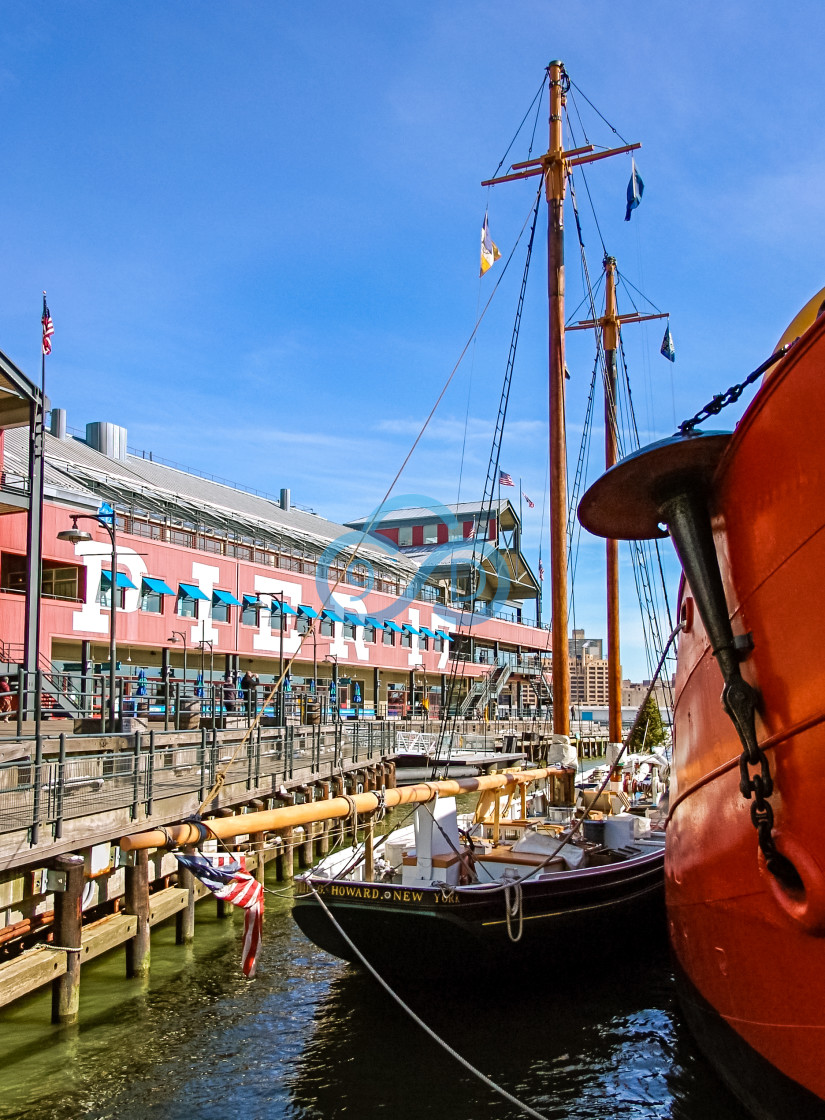 "Pier 17, New York" stock image