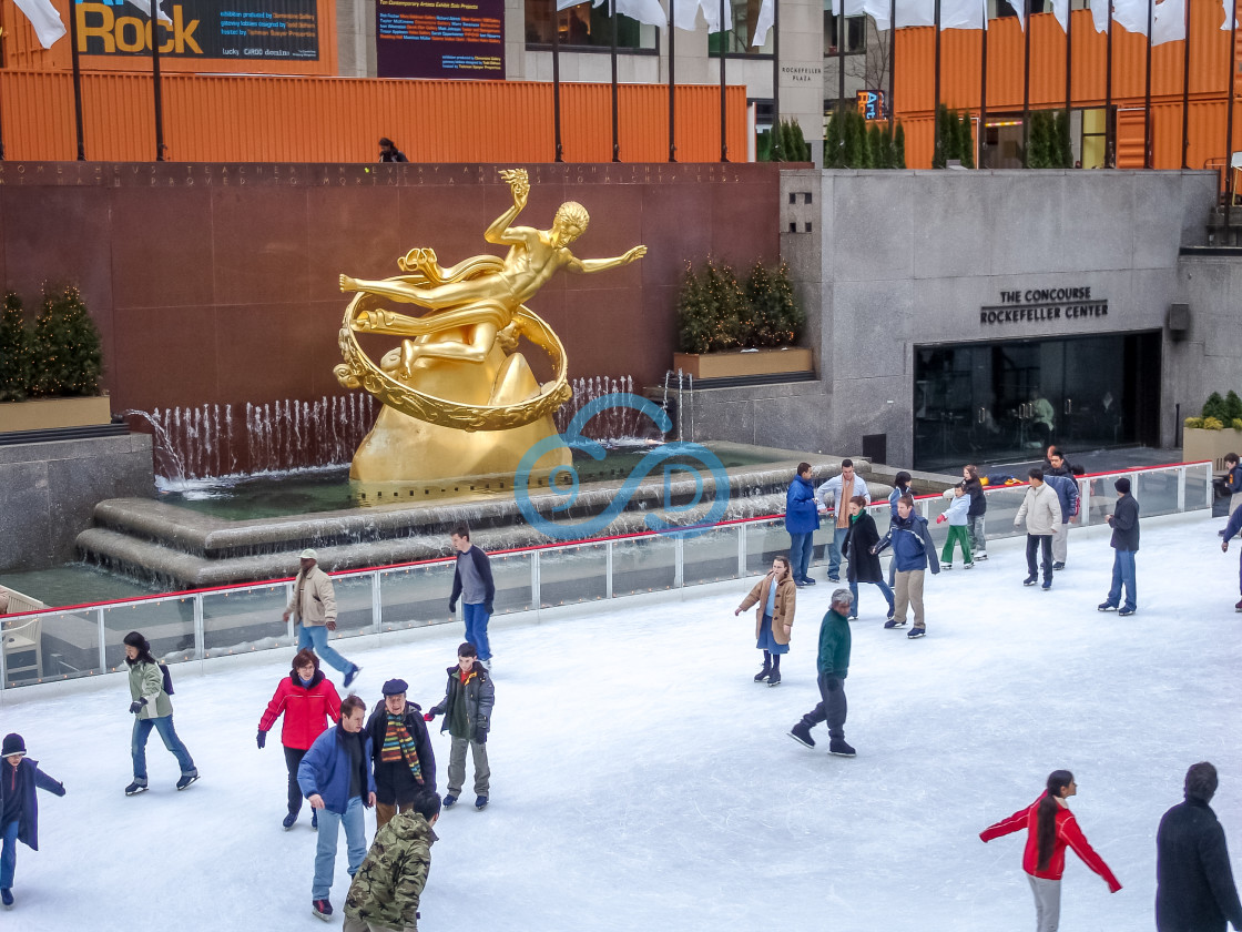 "The Ice Rink At Rockefeller Center" stock image