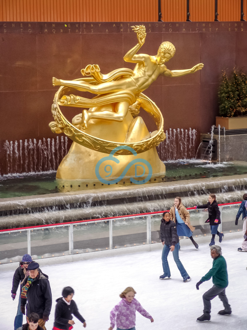 "The Ice Rink At Rockefeller Center" stock image