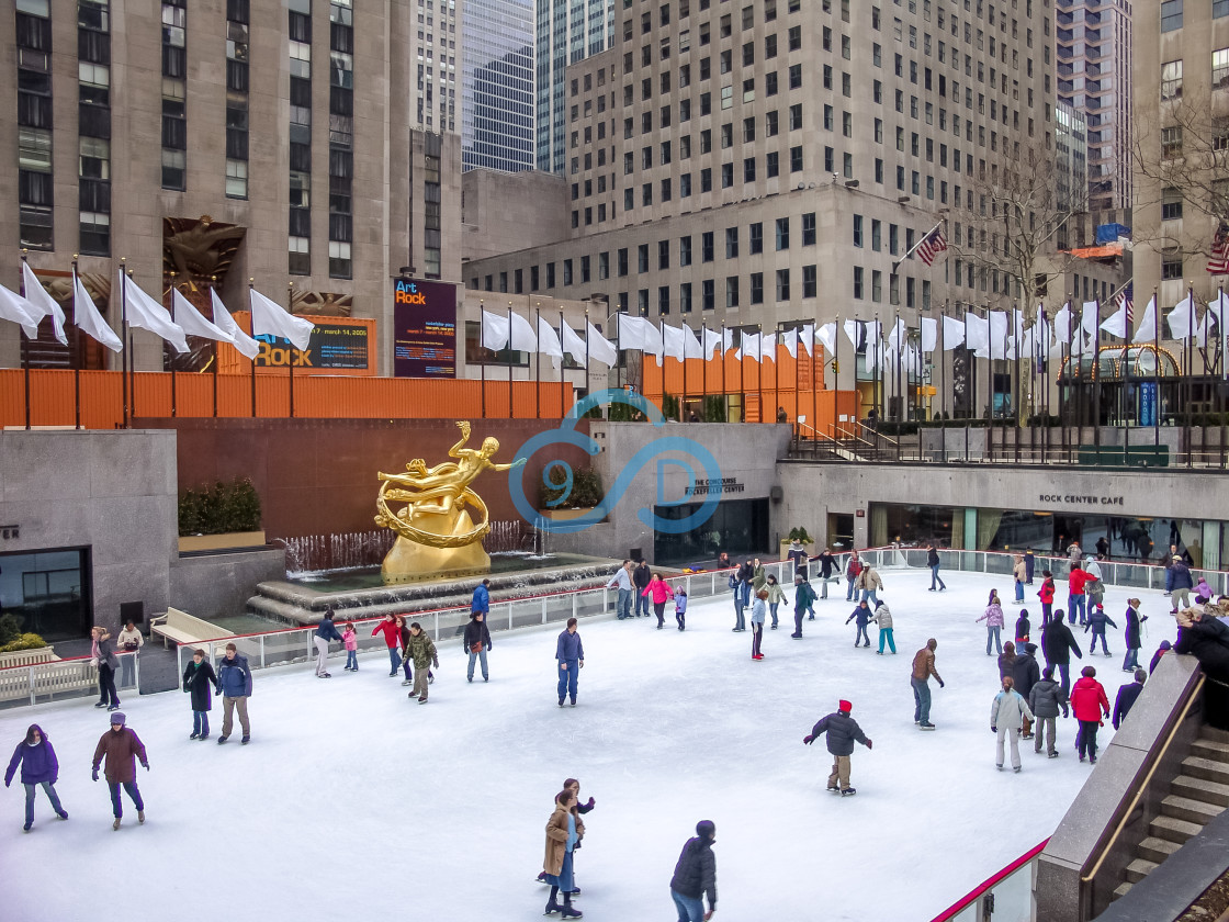 "The Ice Rink At Rockefeller Center" stock image