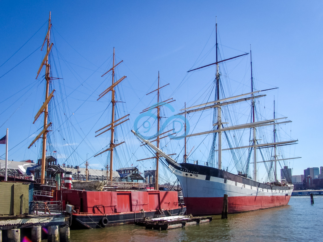 "The Wavertree Ship" stock image