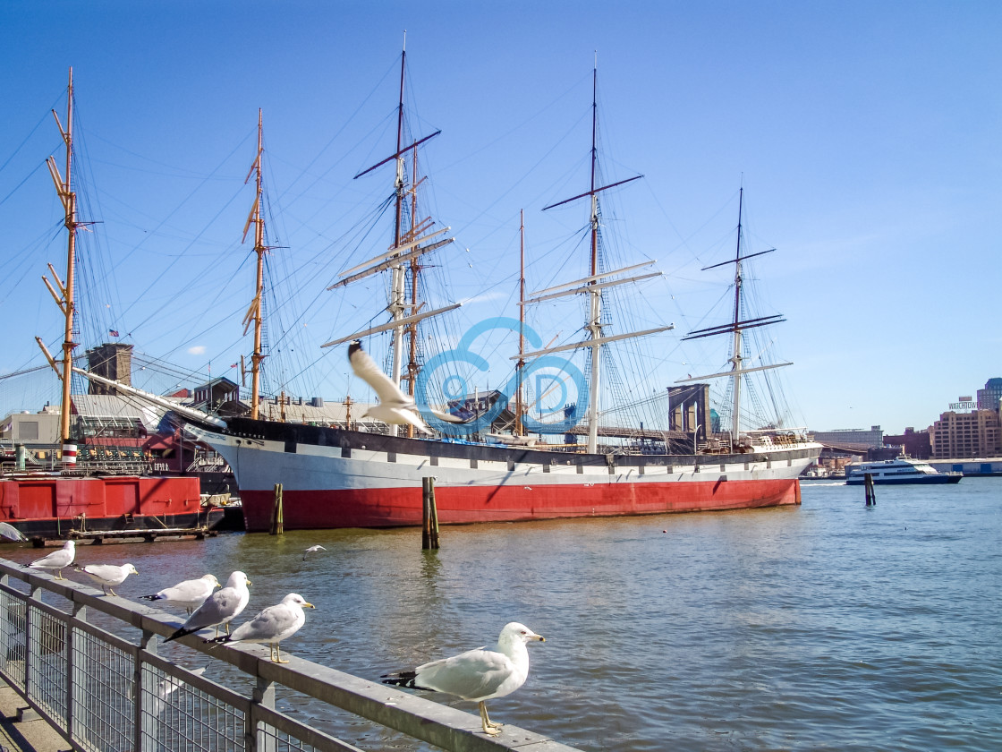 "The Wavertree Ship" stock image