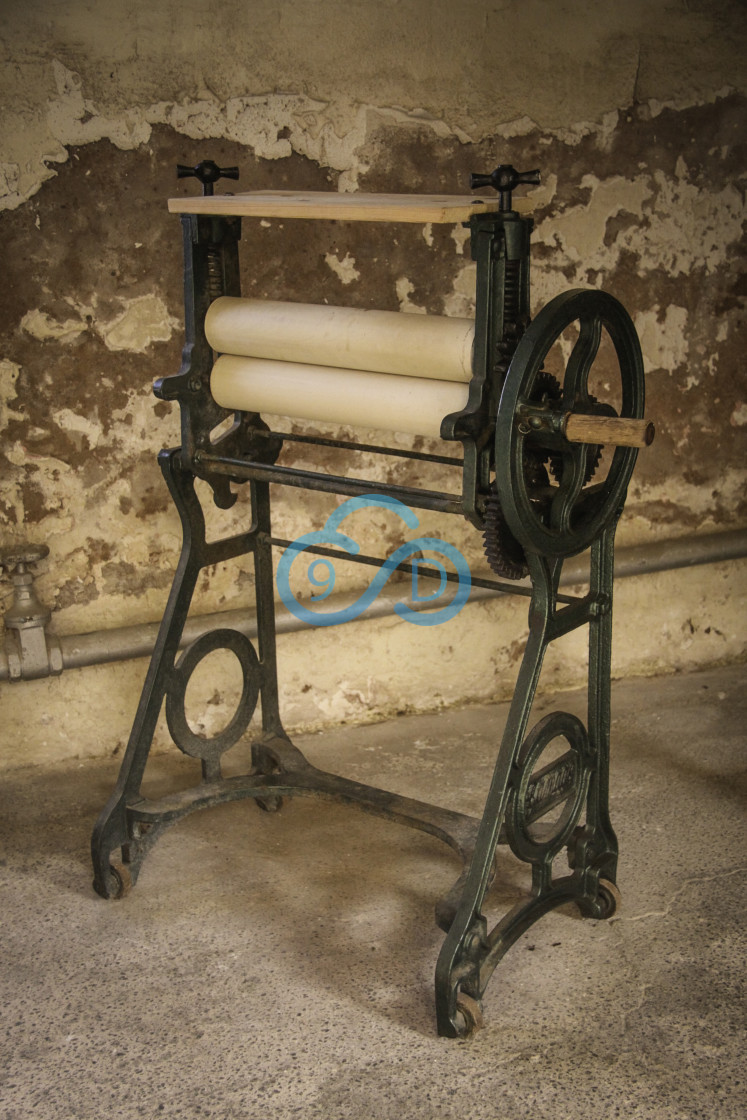 "Old Laundry Mangle" stock image