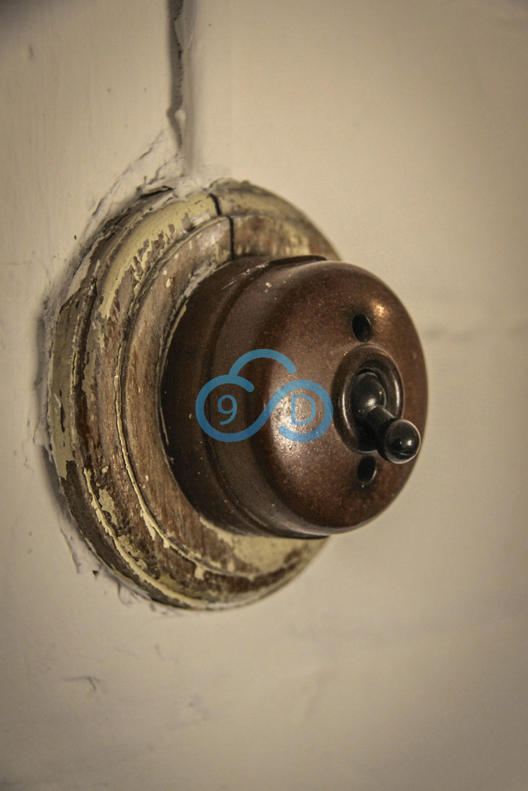 "Old Electric Light Switch" by Julian Wright - $6.03 "Old Electric Light Switch" stock image