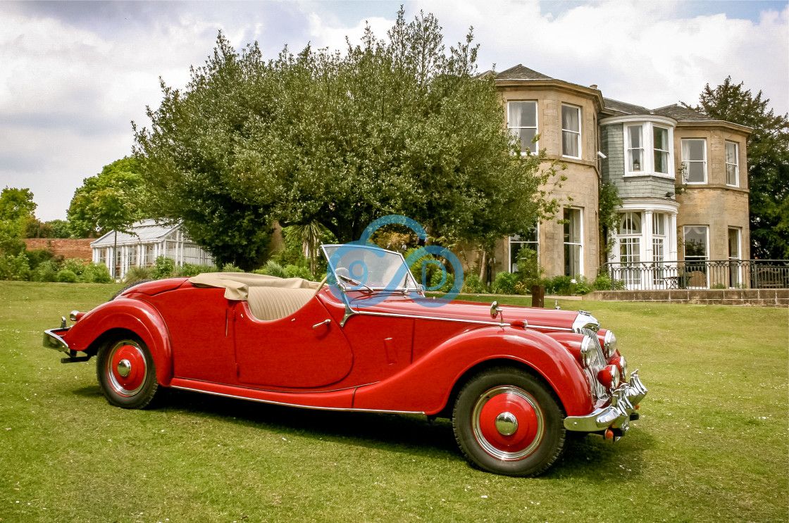 "1950s Riley Roadster" stock image