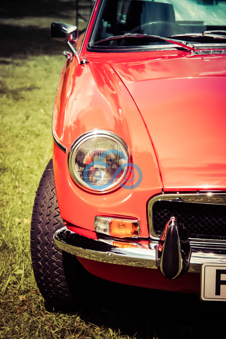 "Classic MG Sports Car" stock image