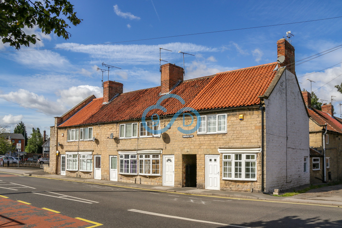 "Coopers Yard Cottages" stock image