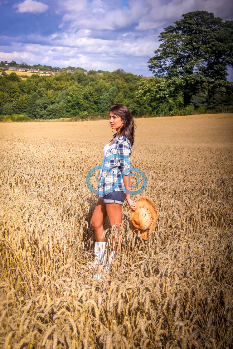 "Country Girl" stock image