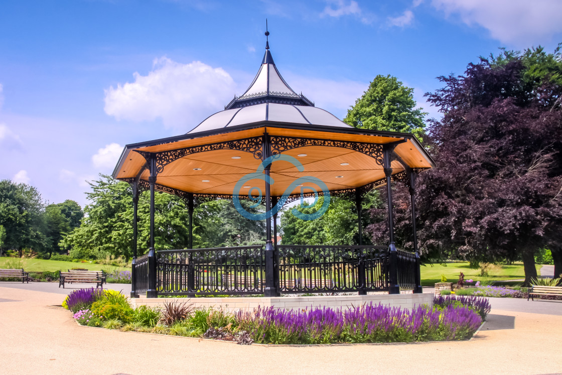 "Carr Bank Park Bandstand, Mansfield" stock image