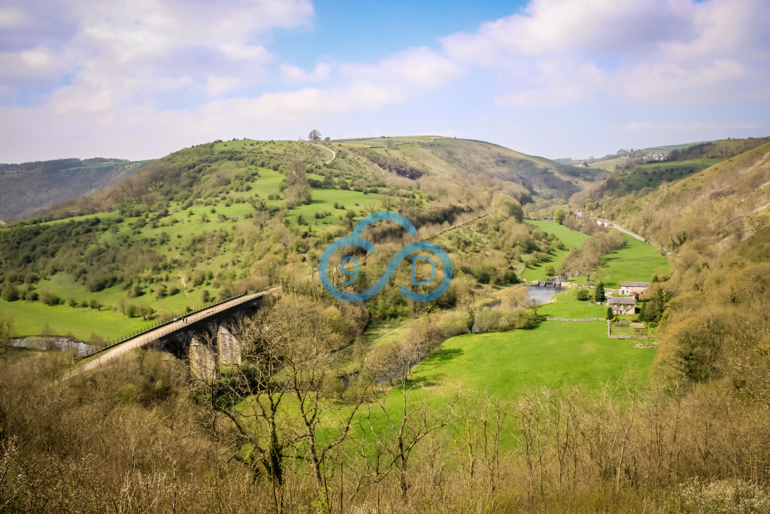 "Monsal Head Viaduct, Derbyshire" stock image