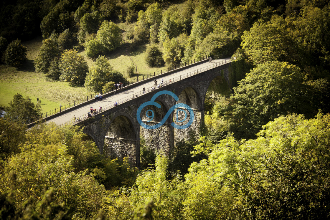 "Monsal Head Viaduct, Derbyshire" stock image