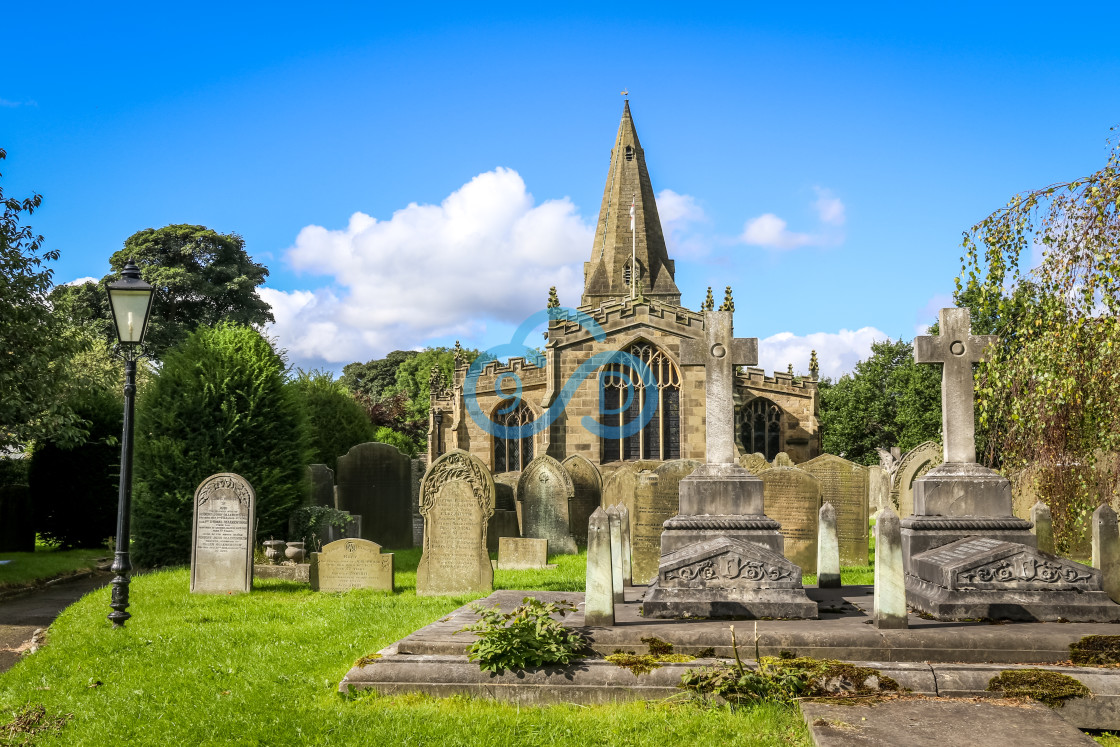 "St Peter's Church, Hope" stock image