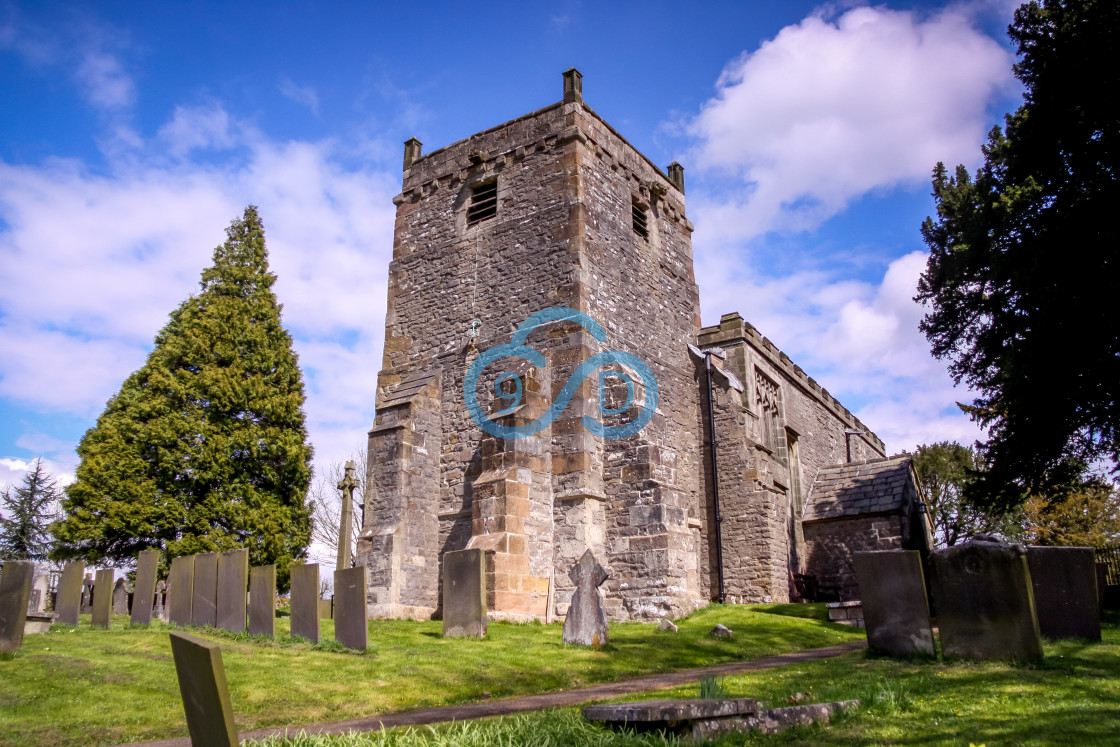 "St Mary's Church, Tissington" stock image