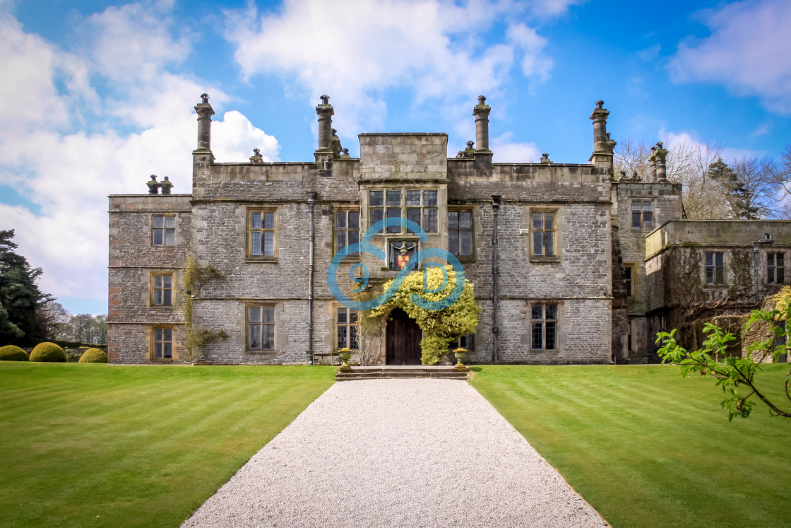 "Tissington Hall, Derbyshire" stock image