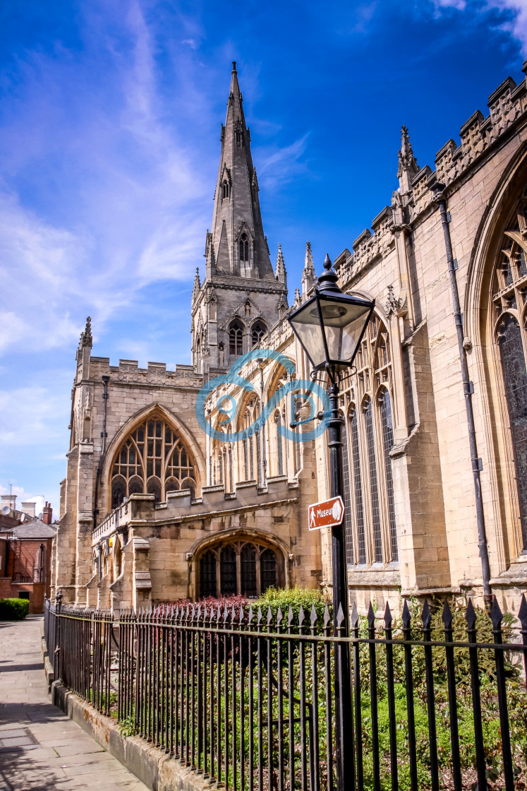 "Parish Church of Mary Magdelene, Newark" stock image