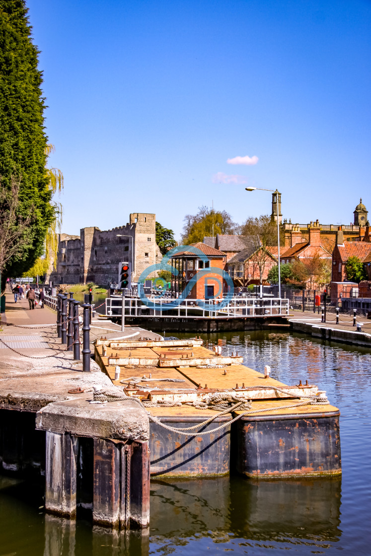 "Newark Town Lock" stock image