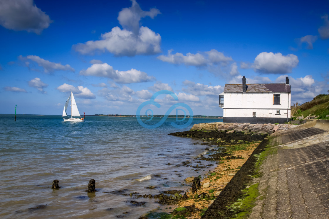 "Lepe Watch House, Hampshire" stock image